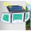 Solar Security Lights Outdoor Motion Sensor Light Solar Powered Waterproof  White Light 1PCS 2