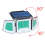 Solar Security Lights Outdoor Motion Sensor Light Solar Powered Waterproof  White Light 1PCS 3