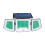 Solar Security Lights Outdoor Motion Sensor Light Solar Powered Waterproof  White Light 1PCS 6