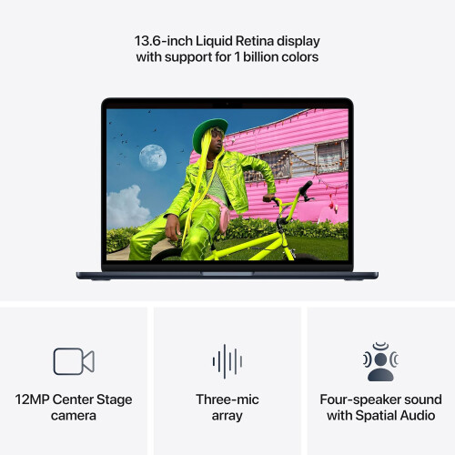 Apple Apple MacBook Air 13 polegadas (2026 M5) 1 TB (16 GB RAM) MDHF4 Meia-noite 1