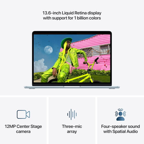 Apple Apple MacBook Air 13 polegadas (2026 M5) 1 TB (16 GB RAM) MDHJ4 Azul Céu 1