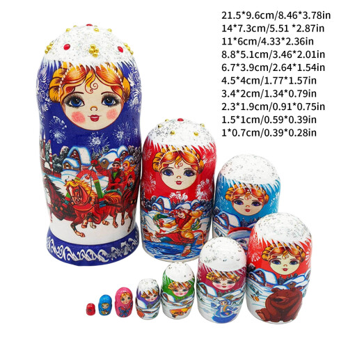 10 Layer Russian Matryoshka Nesting Doll FairyTale Design 2