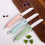 Pocket Folding Knife with Keychain, Ceramic Blade, Nordic Green Blue 6