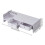 Living And Home White Monitor Stand Riser with 2 Drawers 6
