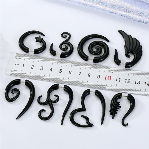 Σετ σκουλαρίκια με σπιράλ Tribal 16G – 8 ζευγάρια 2