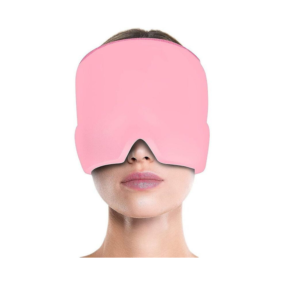 Pink Gel Hot Cold Therapy Headache Migraine Relief Cap For Chemotherapy