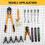 Pack Of 25 Nonrust Steel Pegboard Hooks Secure Design For Tools 3