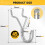 Pack Of 25 Nonrust Steel Pegboard Hooks Secure Design For Tools 5
