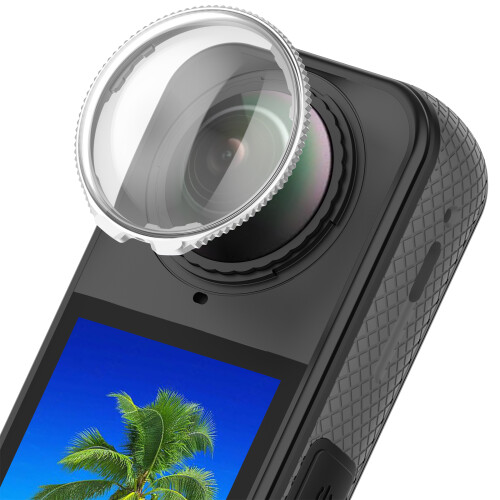 Insta360 X4 Protective Lens - Enhanced Clarity & Safety Silver 1