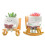 Creative Rocking Chair/Swing Faces Succulents Planter Cute-2 2