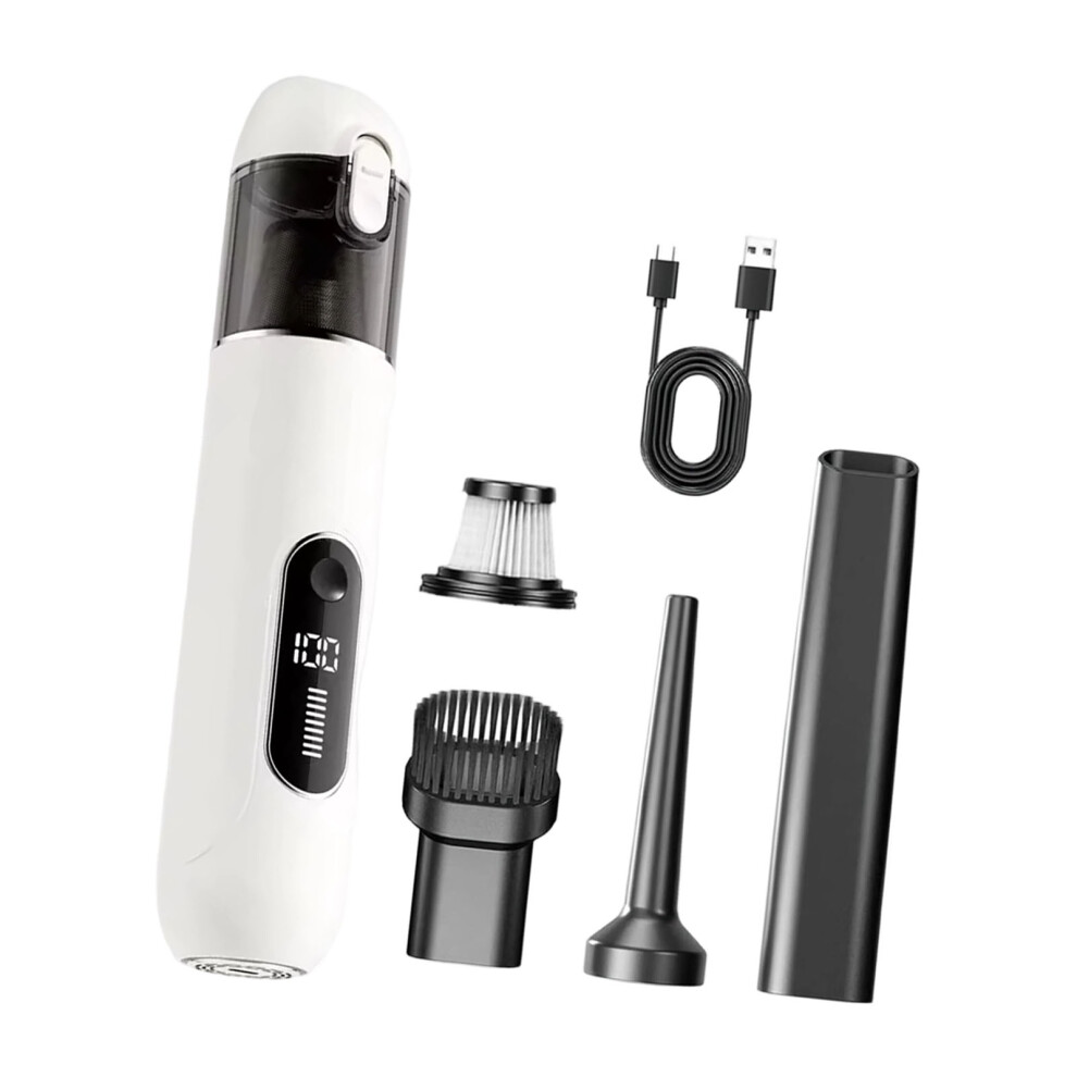 Handheld Car Vacuum Cleaner Dust Collector For Car Home- White 7754003901927
