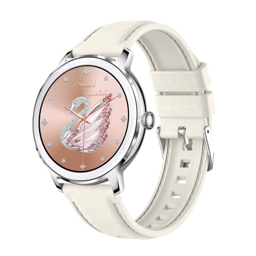 Smartwatch mit Puls-, Blutdruck- und Blutsauerstoffmessgerät Silver