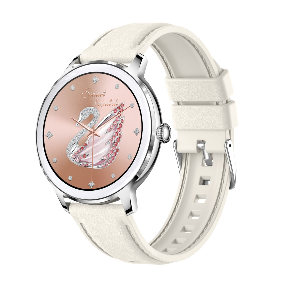 Smartwatch With Pulse, Blood Pressure & Blood Oxygen Meter Silver 7314280798926