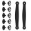 Black PVC Heel Straps for  Clogs - Anti-Slip Black 40 1