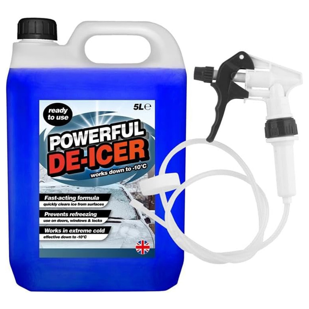 4 X 5L Powerful De-Icer With Long Hose Trigger 5056061835797