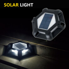 Solar Light Solar Deck Light Outdoor Step Pathway Lantern Garden Security Lamp White Light Waterproof