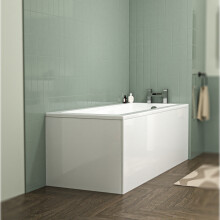 Nes Home 1700 x 700mm Standard Straight Square Bathroom Bath Tub