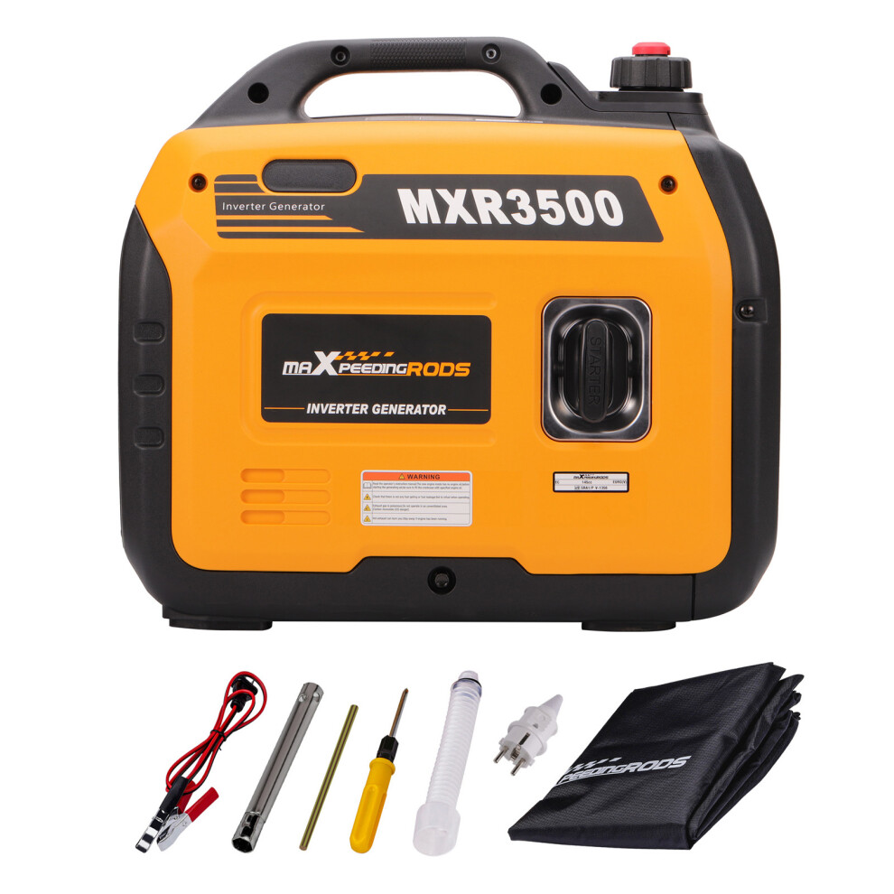 Maxpeedingrods 3300W Inverter Generator Petrol Silent Pure Sine Wave Camping Travel