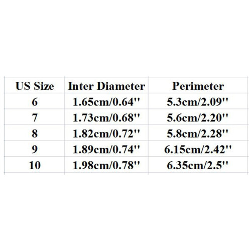 Diamond Ring Geometric Double Row Full Zircon Size 6-10 1