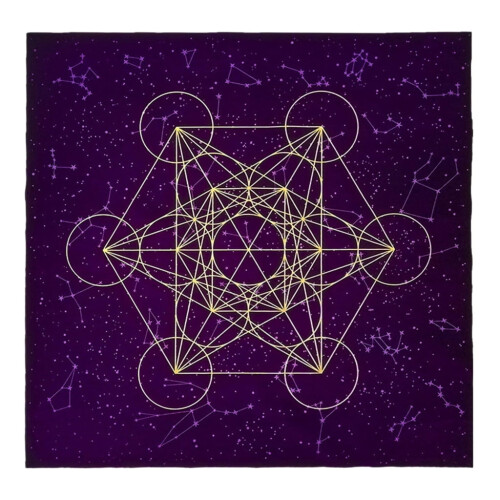 Tarot Alterdug Lilla Sort Flocking 50x60cm