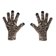 Gants tactiles en chenille pour femmes avec poignet élastique