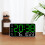 Green LED Digital Wall Clock with Alarm, Calendar & 2