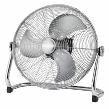 18" Industrial Chrome Floor Fan 100W 3 Speed