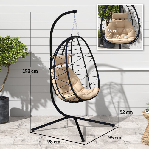 Hanging Egg Chair Garden Swing Chair 1