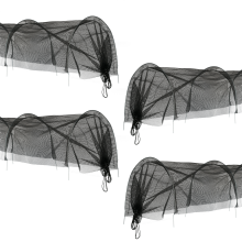 KCT 4 Pack 3m Garden Grow Tunnel Allotment Cloche Net Mesh Plant Cover Veg Protection