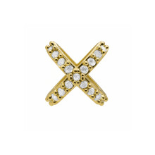 Piercing Luxenter de Circonita Brillante acabado en oro amarillo 18k - Marza