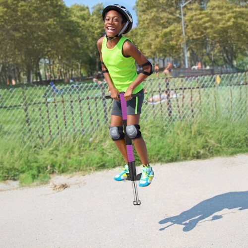 Pogo Stick infantil acolchoado, suporta até 35 kg 2