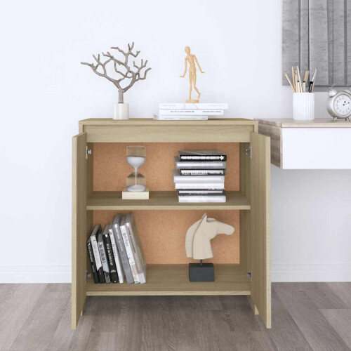 VidaXL (sonoma oak) vidaXL Sideboard Storage Cupboard Cabinet Buffet Highboard Engineered Wood 2