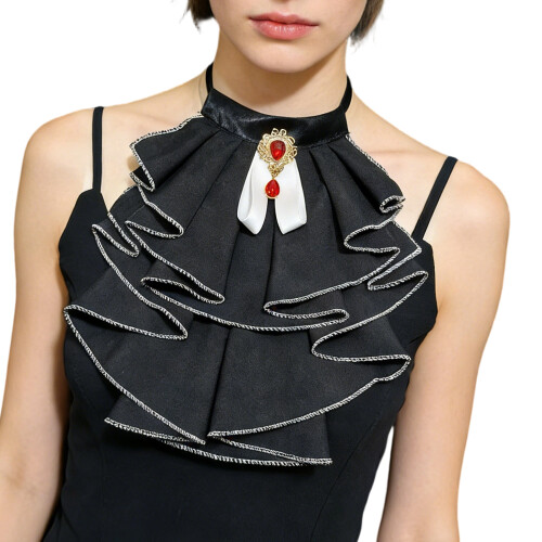 Comfortable Neckwear Detachable False Collar Adaptable to-Black