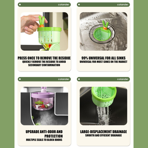 Food Waste Catcher Press Release Draining Basket Filter Net-3 1
