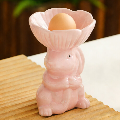 Easters Rabbit Eggs Cup for Holiday Table Setting White-White 2