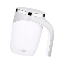Mixing Coffee Cup Stainless Steel Texture Suitable for-White