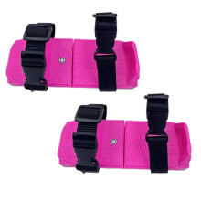 Skiing Board Folding Snow Shoe for Hiking and Skiing in-Pink
