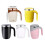 Mixing Coffee Cup Stainless Steel Texture Suitable for-White 4