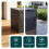 VOUNOT 126L Outdoor Storage Box with Lid, Lockable Deck Box, Black 5