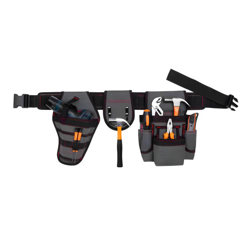 High Capacity Multi Pocket Tool Storage Waist Pack for-Black 1