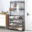 Living And Home (4-Tier, 80cm W) Black Shoe Rack Clothes Hanger 1