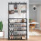 Living And Home (5-Tier, 80cm W) Black Shoe Rack Clothes Hanger 2