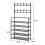 Living And Home (5-Tier, 80cm W) Black Shoe Rack Clothes Hanger 5