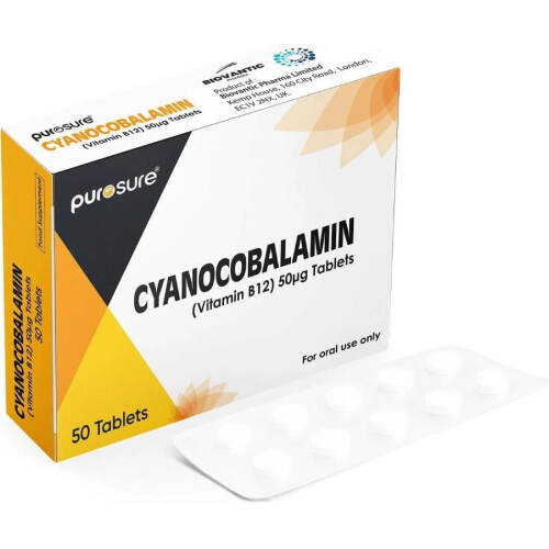 Purosure Vitamin B12 50mcg High Strength 50 Tablet