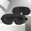 3D Contoured Sleep Eye Mask - Light Blocking & Comfortable Black 4