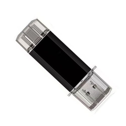 Krátký 2v1 USB flash disk Vysokorychlostní USB 3.0 Black  32 GB 2