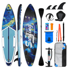 Large 11FT Stand Up Paddle Board Inflatable SUP Surfboard Kayak Seat Pump Paddle