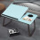 Living And Home Adjustable Laptop Bed Desk with Cup Holder, Blue 1