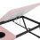 Living And Home Adjustable Laptop Bed Desk with Cup Holder, Pink 5
