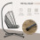 Outdoor PE Rattan Swing Chair with Foldable 6